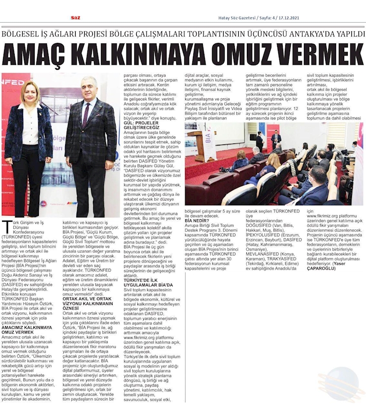 Bolgesel Is Aglari Projesi Hatay 16 Aralik 2021 - 5