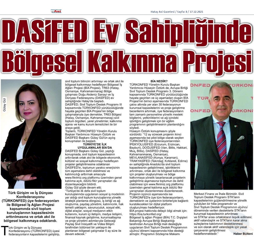 Bolgesel Is Aglari Projesi Hatay 16 Aralik 2021 - 7