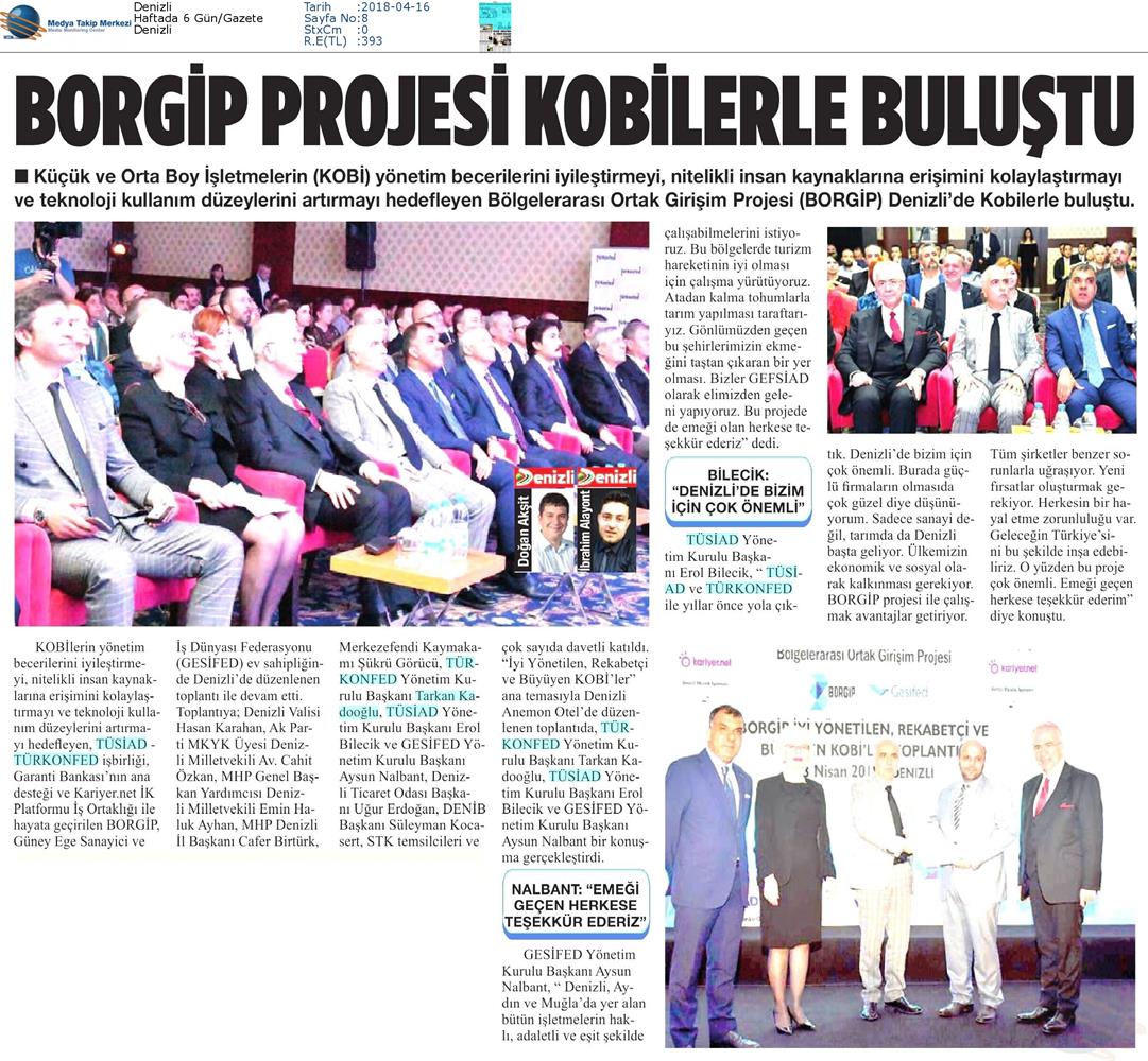 Borgip Denizli Toplantısı Medya Yansimalari 13 Nisan 2018 Denizli - 14