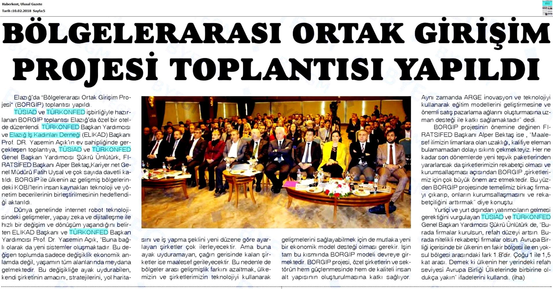 Borgip Elazig Toplantısı Medya Yansimalari 8 Subat 2018 Elazig - 5