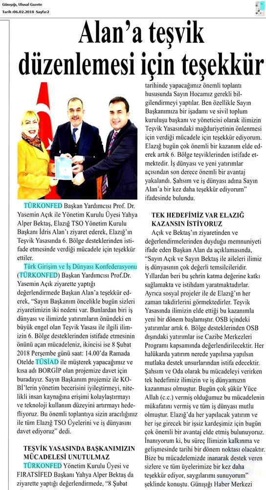 Borgip Elazig Toplantısı Medya Yansimalari 8 Subat 2018 Elazig - 14