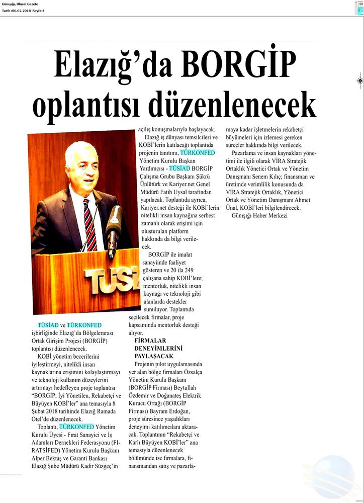 Borgip Elazig Toplantısı Medya Yansimalari 8 Subat 2018 Elazig - 19