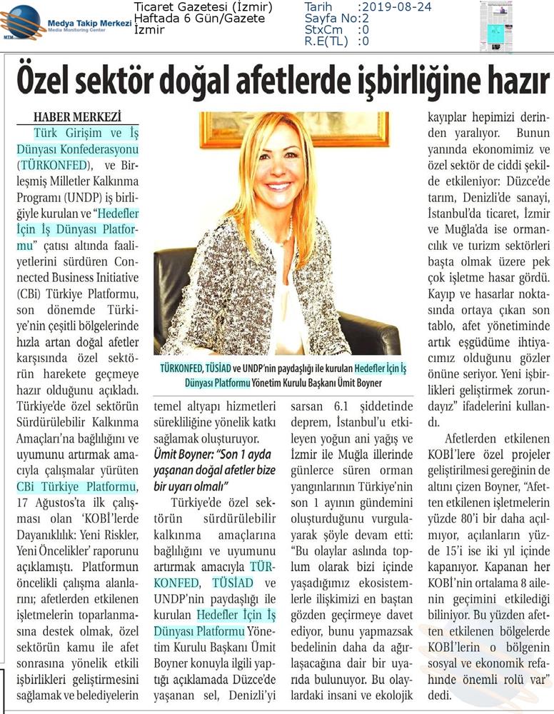 Boyner Ozel Sektor Dogal Afetlerde Sorumluluk Almaya Ve İşbirliğine Hazir Basin Yansimalari 23 Agustos 2019 - 14