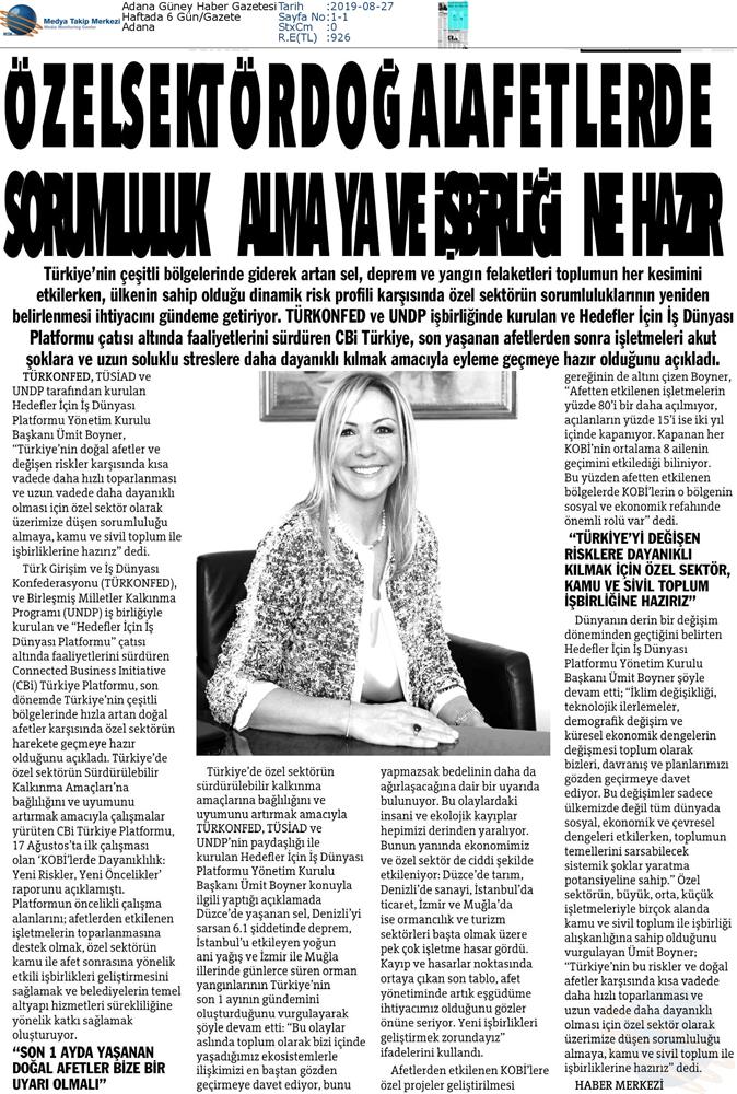 Boyner Ozel Sektor Dogal Afetlerde Sorumluluk Almaya Ve İşbirliğine Hazir Basin Yansimalari 23 Agustos 2019 - 15
