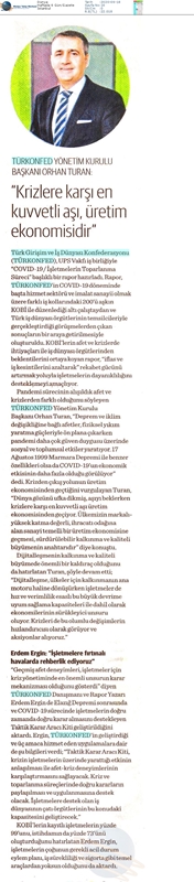 COVID 19 Isletmelerin Toparlanma Sureci Raporu Basin Yansimalari - 7