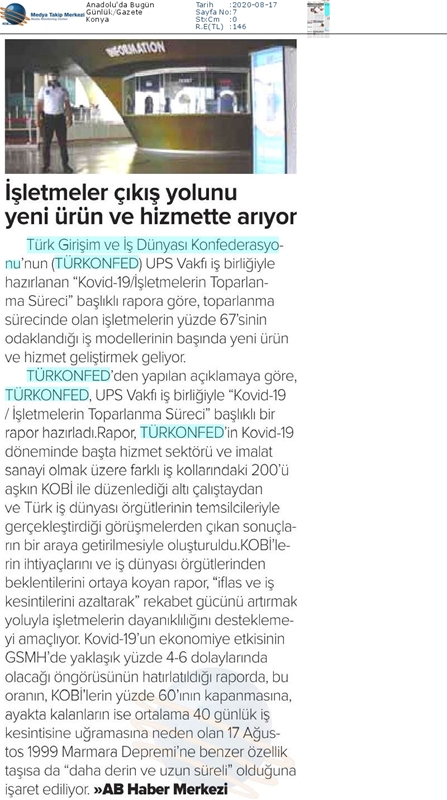 COVID 19 Isletmelerin Toparlanma Sureci Raporu Basin Yansimalari - 10