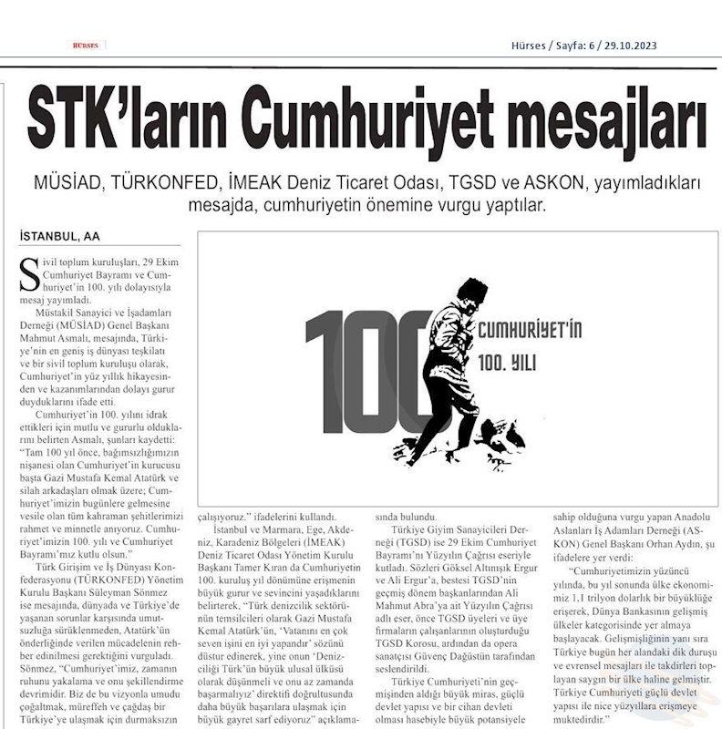 Cumhuriyetin 100yili - 7