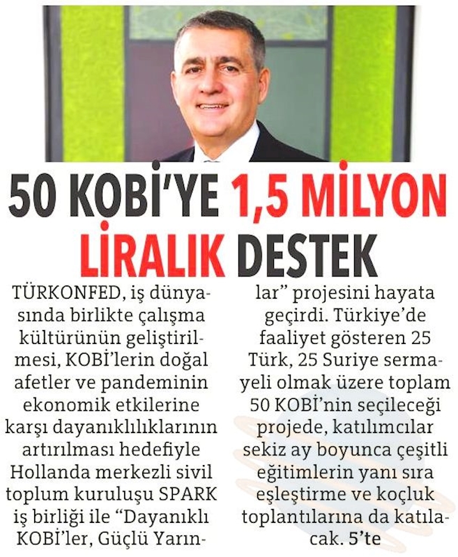 Dayanikli KOBİ'ler Guclu Yarinlar Projesi Basin Yansimalari 14 Subat 2021 - 7