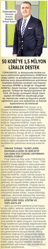 Dayanikli KOBİ'ler Guclu Yarinlar Projesi Basin Yansimalari 14 Subat 2021 - 26
