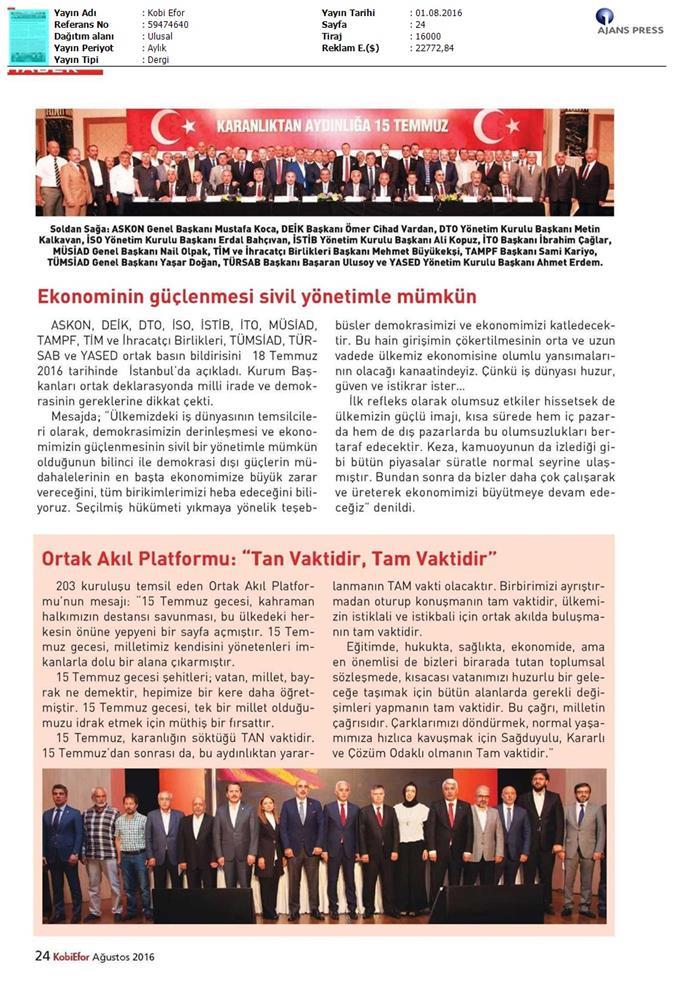 Demokrasi Basin Aciklamasi Ve Medya Yansimalari 6 Temmuz 2016 - 20