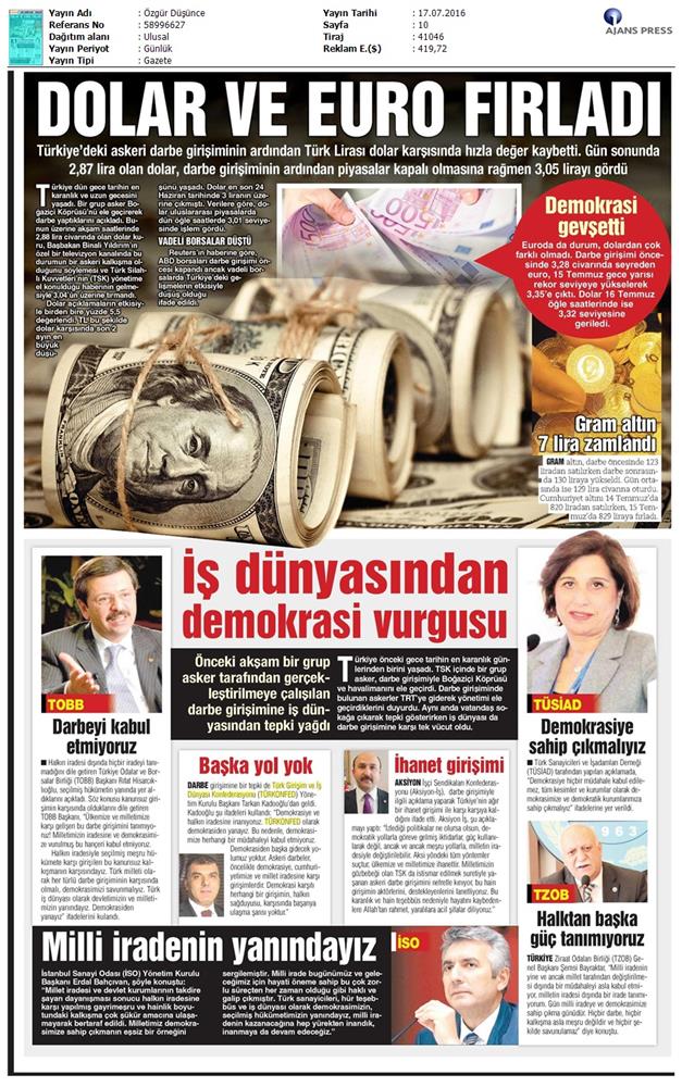 Demokrasi Basin Aciklamasi Ve Medya Yansimalari 6 Temmuz 2016 - 22