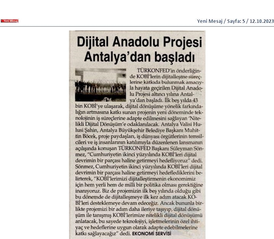 Dijital Anadolu 11 Ekim 2023 Antalya - 9