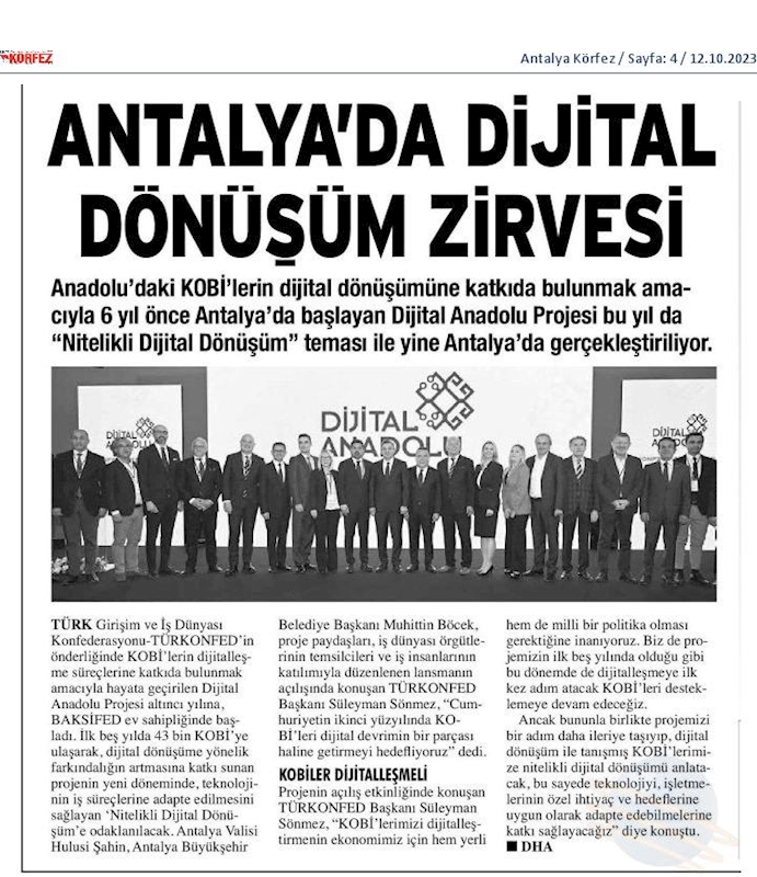 Dijital Anadolu 11 Ekim 2023 Antalya - 20