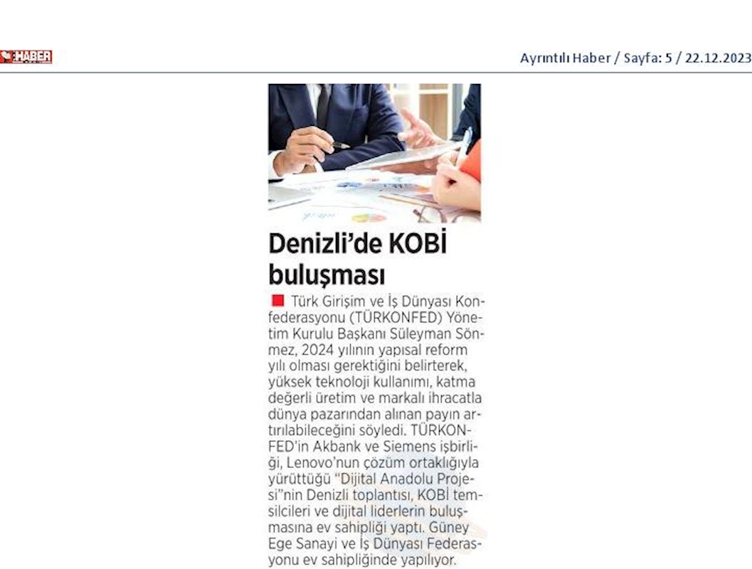 Dijital Anadolu 20 Aralik 2023 Denizli - 6
