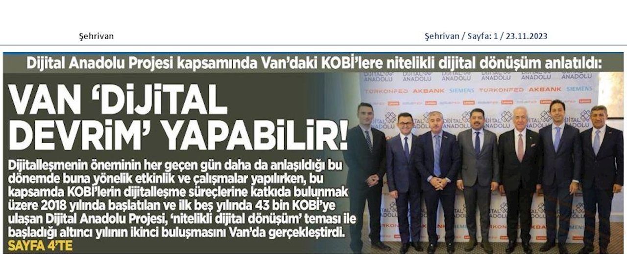 Dijital Anadolu 22 Kasim 2023 Van - 14