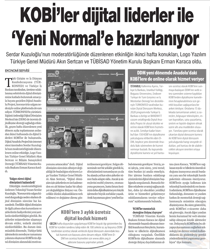 Dijital Anadolu Canli Yayinlari Basin Yansimalari 2020 - 9