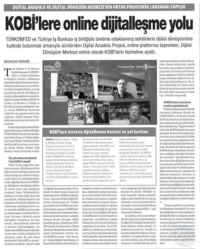Dijital Anadolu Canli Yayinlari Basin Yansimalari 2020 - 25
