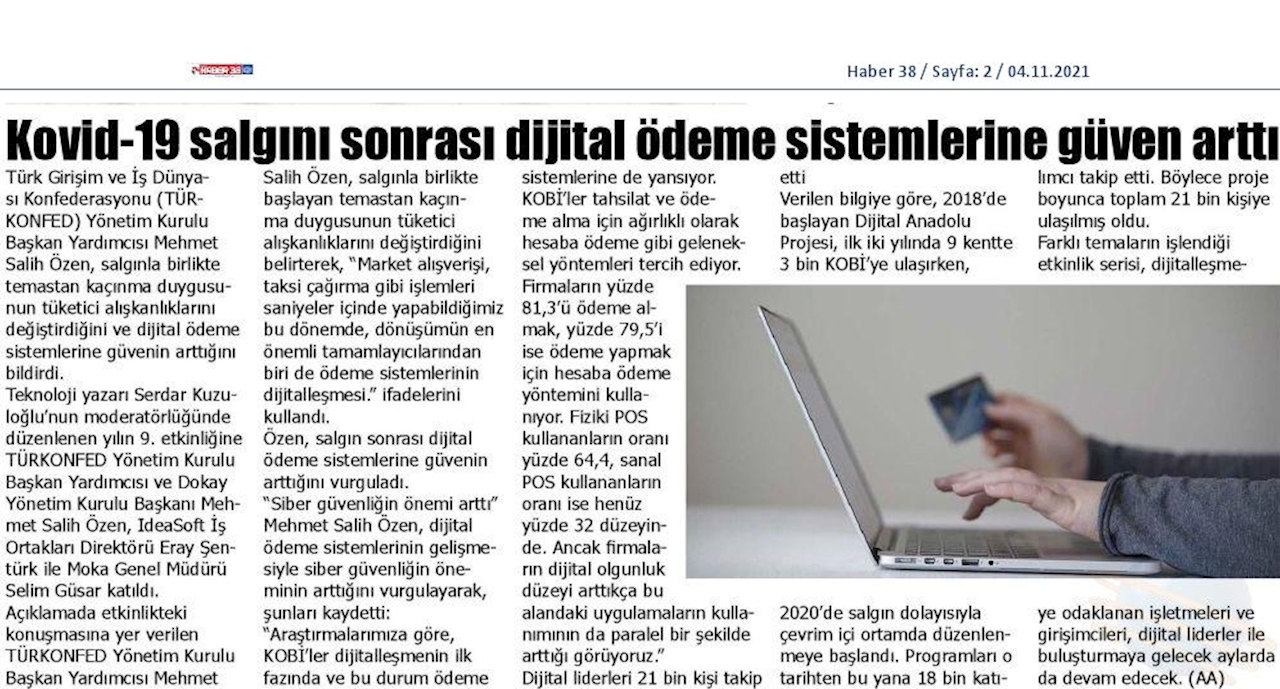 Dijital Anadolu Canli Yayinlari Basin Yansimalari 2021 - 2