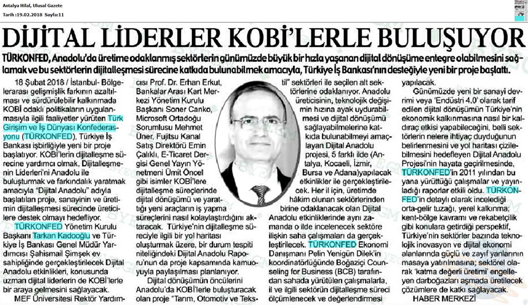 Dijital Anadolu Medya Yansimalari 19 Subat 2018 - 17