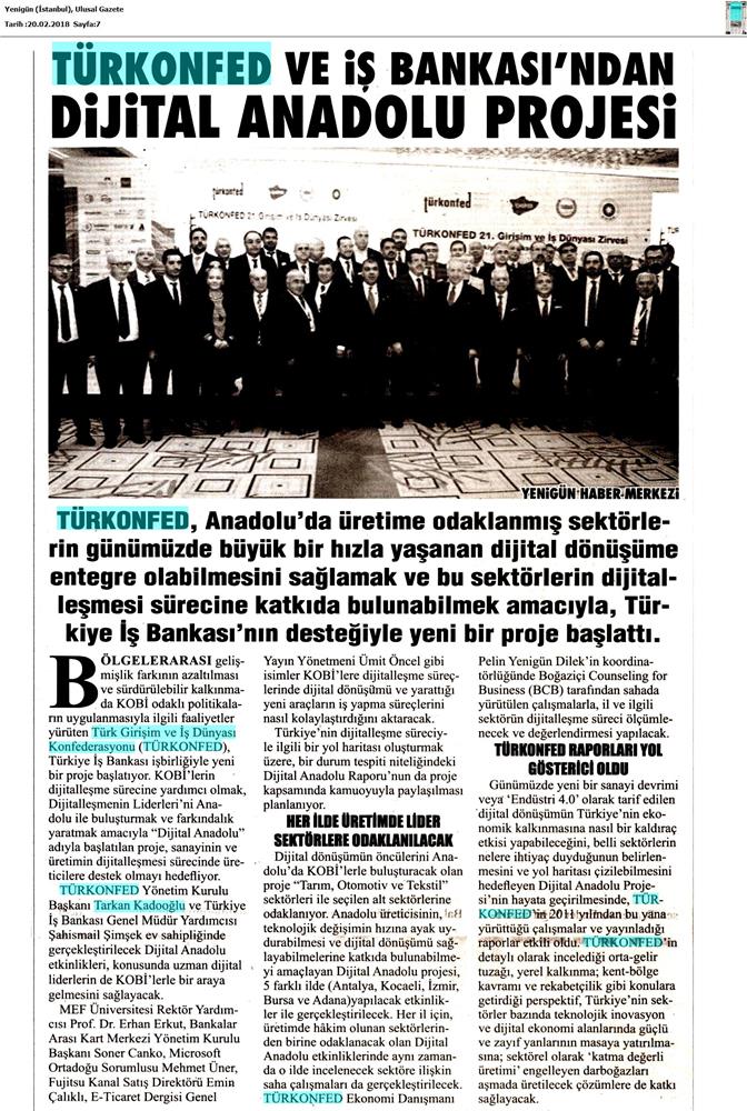 Dijital Anadolu Medya Yansimalari 19 Subat 2018 - 27