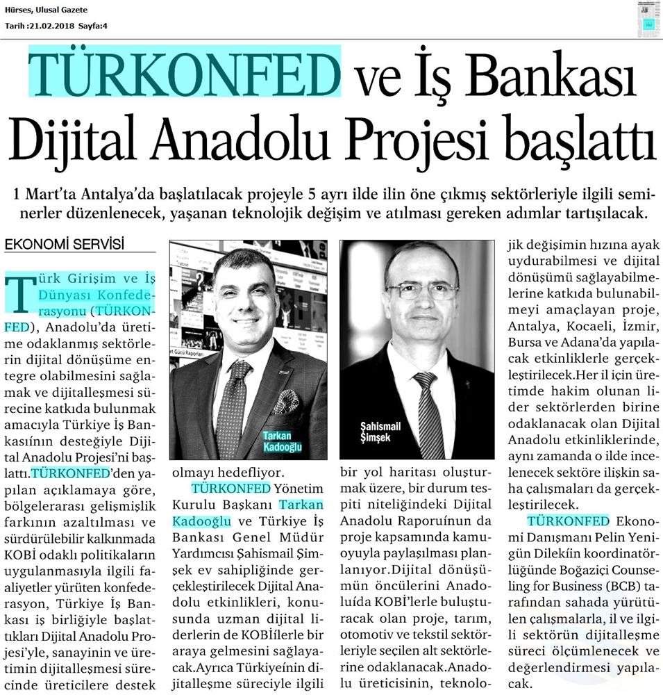 Dijital Anadolu Medya Yansimalari 19 Subat 2018 - 29