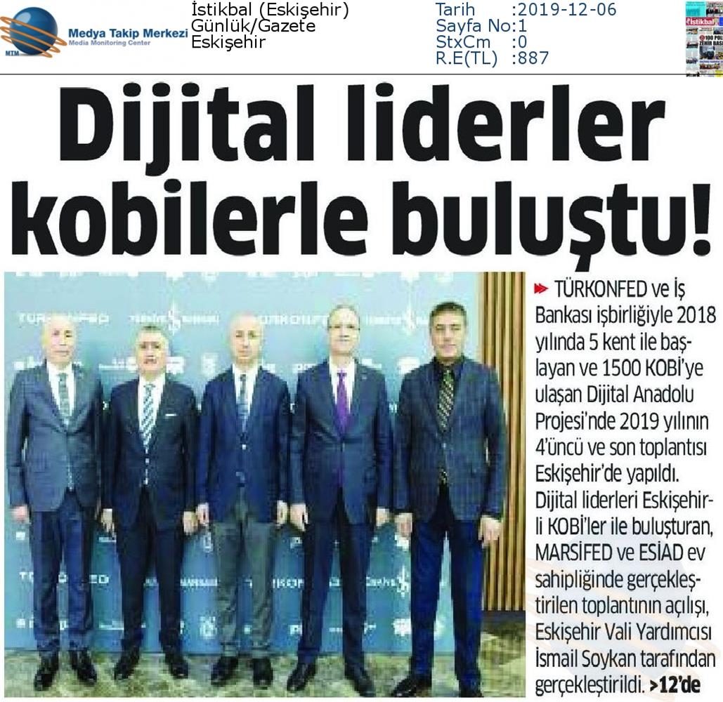 Dijital Anadolu Toplantısı Medya Yansimalari 5 Aralik 2019 Eskisehir - 6