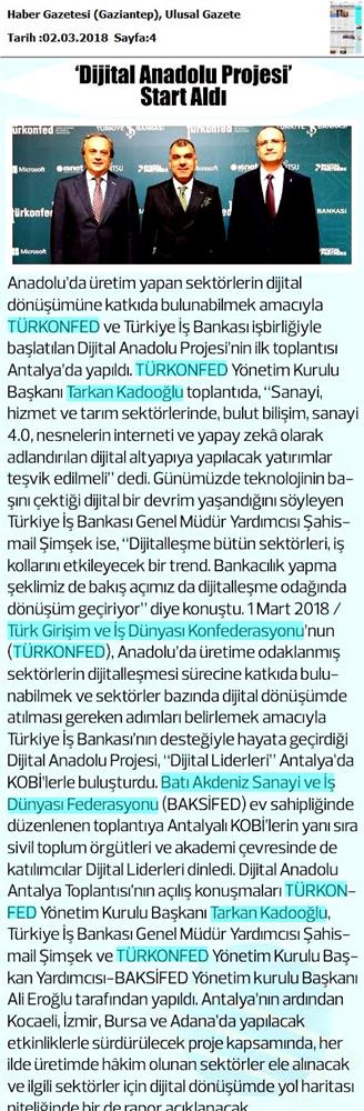 Dijital Anadolu Toplantısı Medya Yansimalari 1 Mart 2018 Antalya - 3