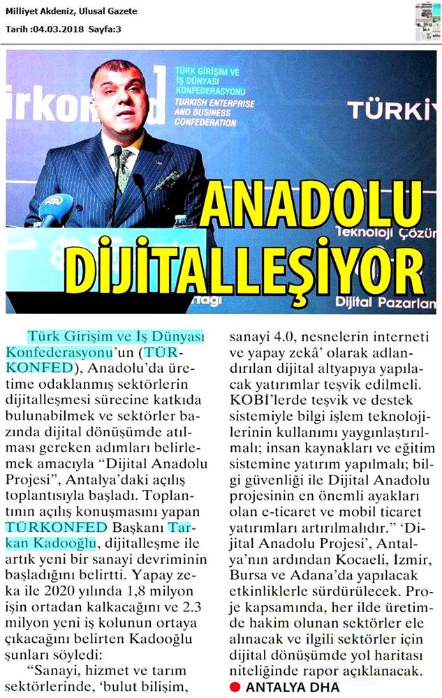 Dijital Anadolu Toplantısı Medya Yansimalari 1 Mart 2018 Antalya - 15