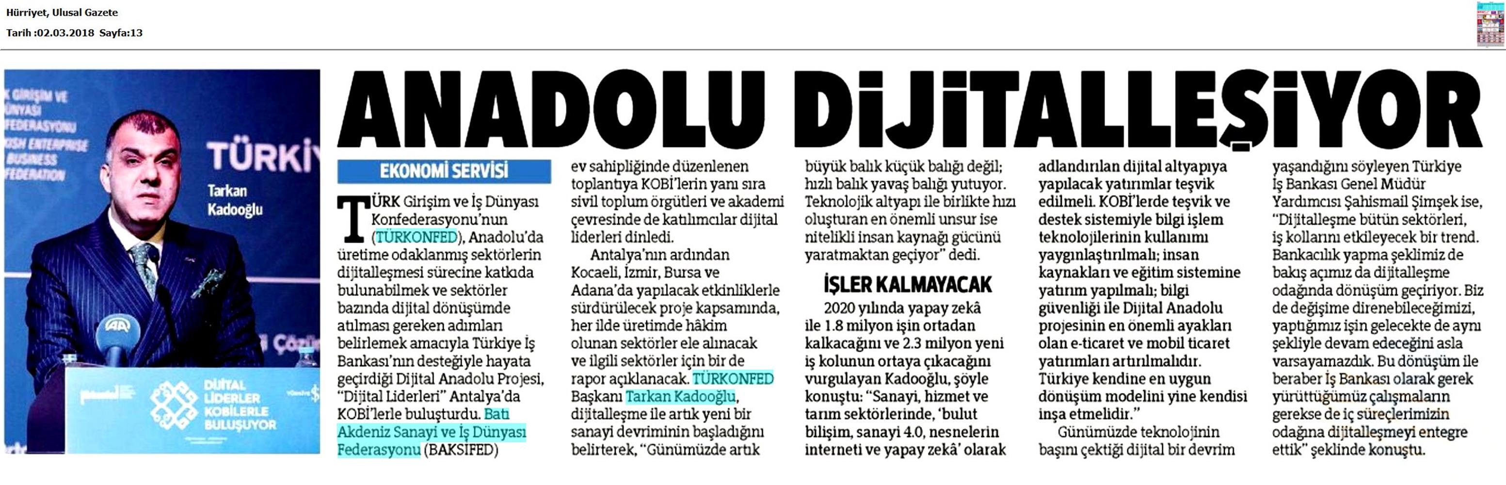 Dijital Anadolu Toplantısı Medya Yansimalari 1 Mart 2018 Antalya - 18