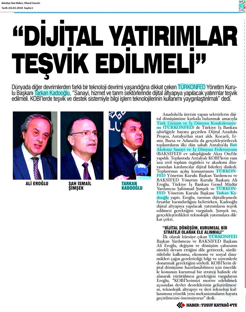 Dijital Anadolu Toplantısı Medya Yansimalari 1 Mart 2018 Antalya - 25
