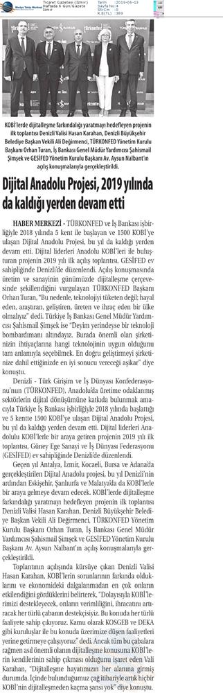 Dijital Anadolu Toplantısı Medya Yansimalari 11 Haziran 2019 Denizli - 2