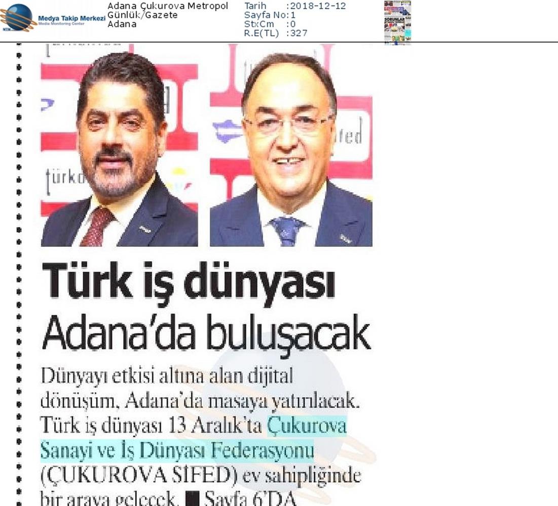 Dijital Anadolu Toplantısı Medya Yansimalari 13 Aralik 2018 Adana - 6