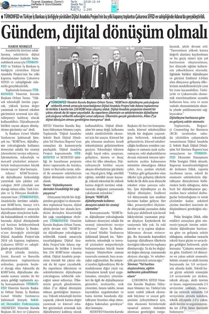 Dijital Anadolu Toplantısı Medya Yansimalari 13 Aralik 2018 Adana - 23
