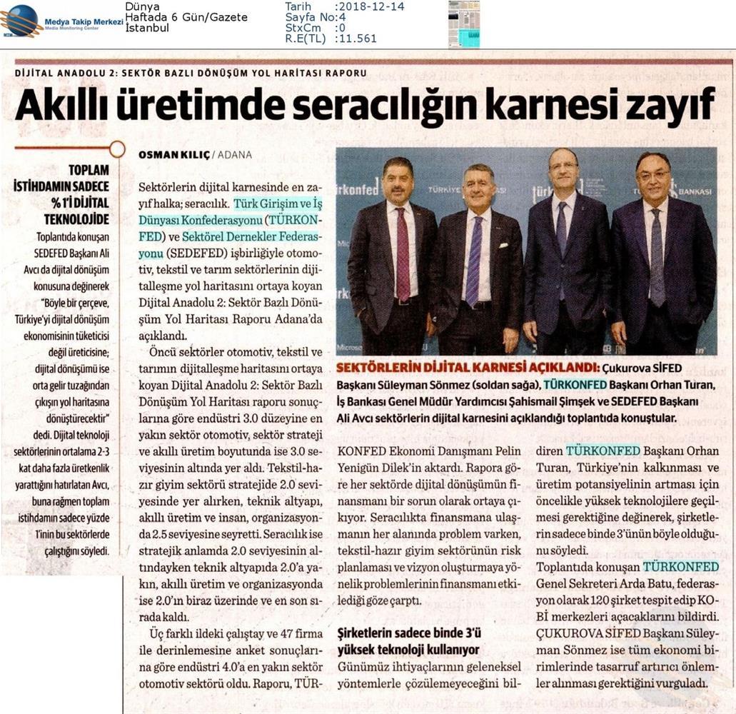 Dijital Anadolu Toplantısı Medya Yansimalari 13 Aralik 2018 Adana - 26