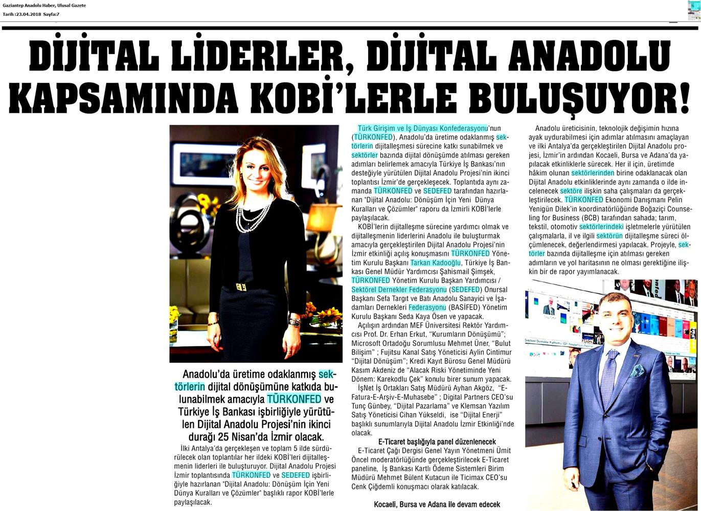 Dijital Anadolu Toplantısı Medya Yansimalari 25 Nisan 2018 Izmir - 2