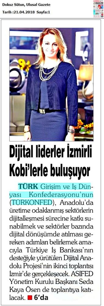 Dijital Anadolu Toplantısı Medya Yansimalari 25 Nisan 2018 Izmir - 4
