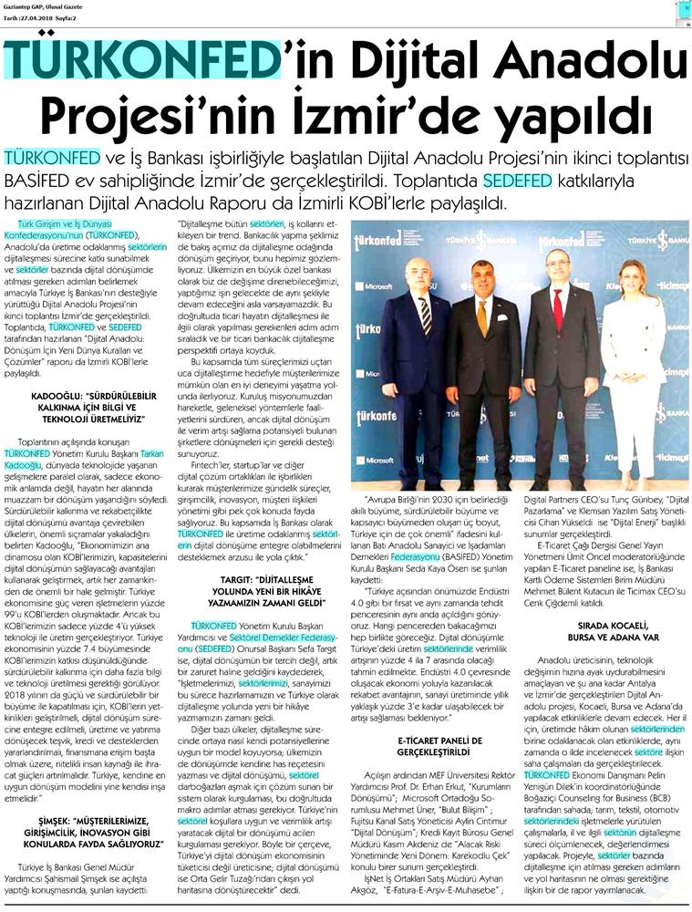 Dijital Anadolu Toplantısı Medya Yansimalari 25 Nisan 2018 Izmir - 7
