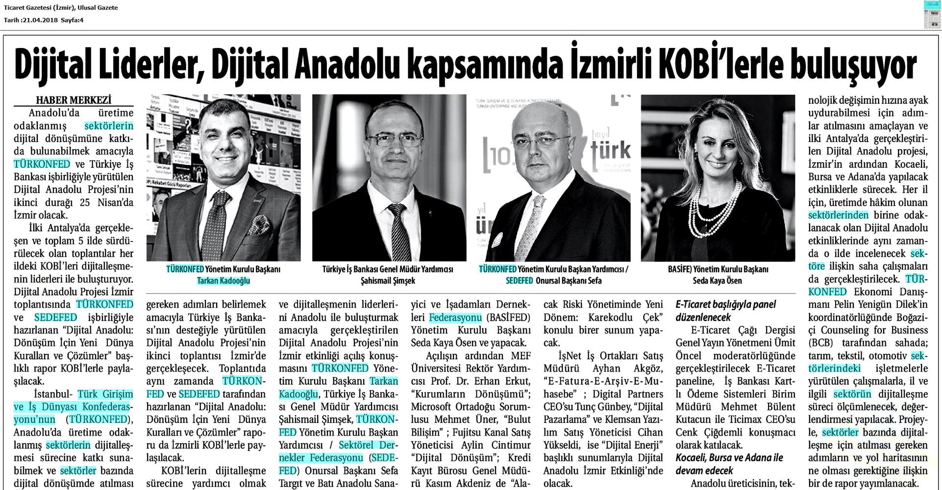Dijital Anadolu Toplantısı Medya Yansimalari 25 Nisan 2018 Izmir - 12
