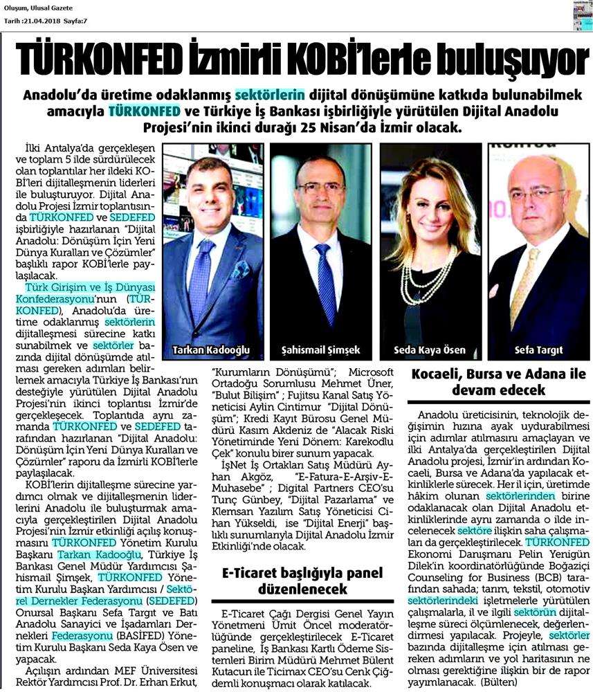 Dijital Anadolu Toplantısı Medya Yansimalari 25 Nisan 2018 Izmir - 21