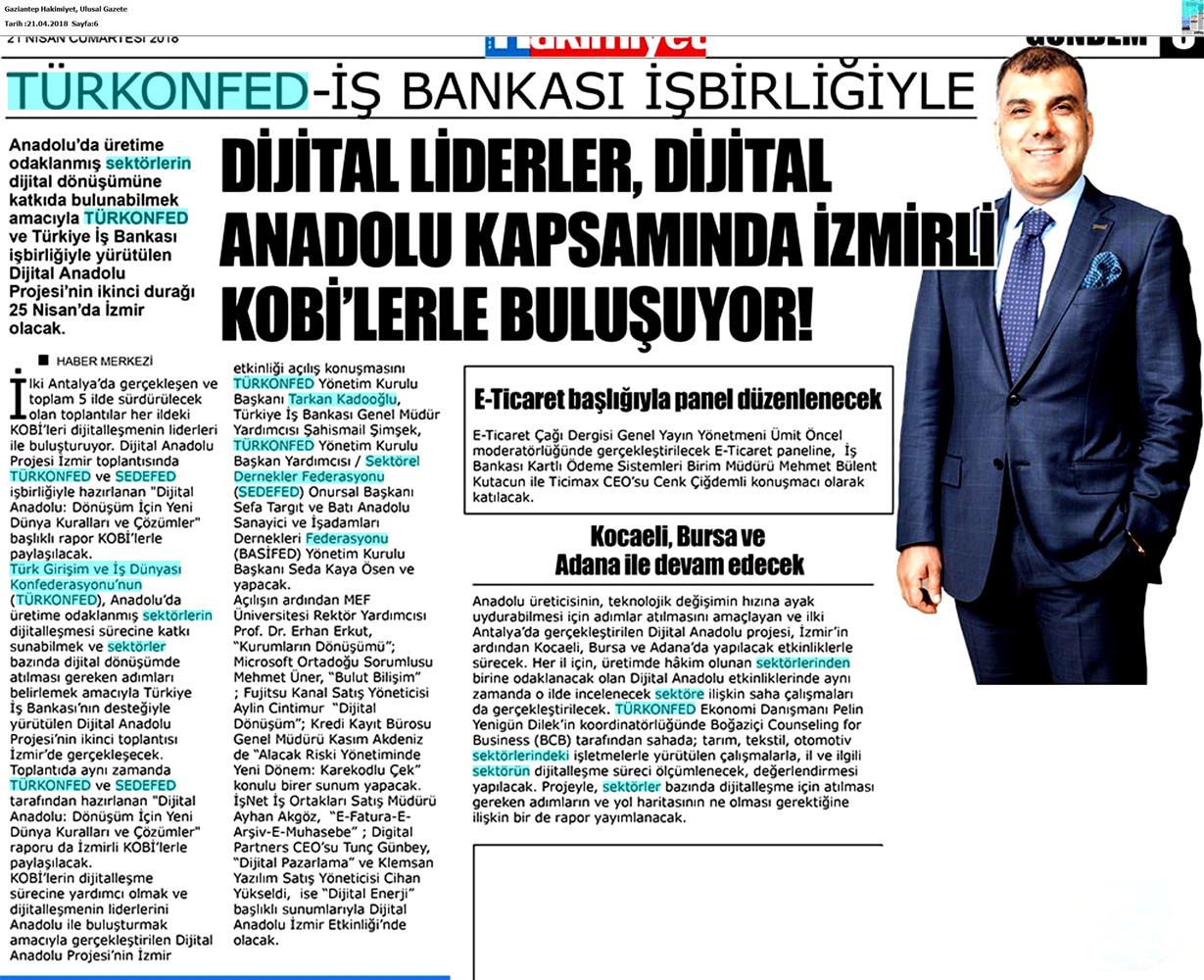 Dijital Anadolu Toplantısı Medya Yansimalari 25 Nisan 2018 Izmir - 26