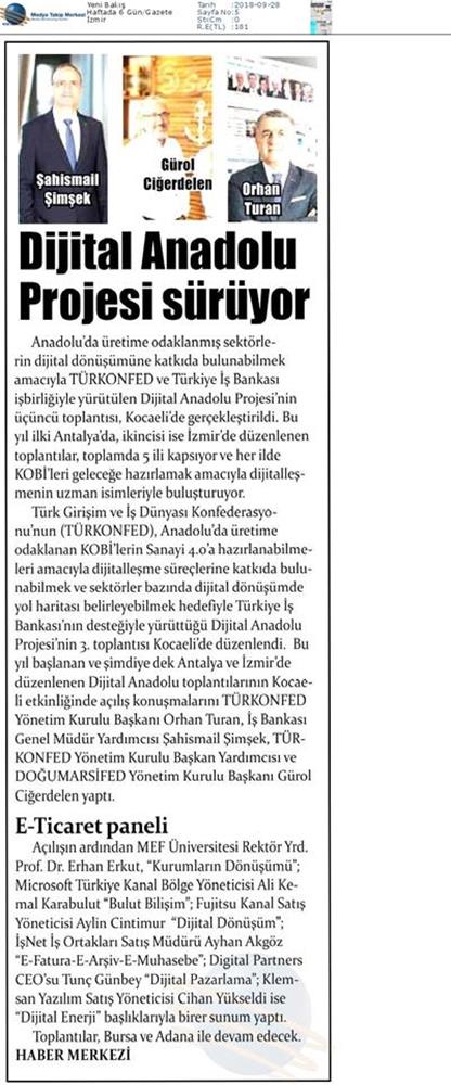 Dijital Anadolu Toplantısı Medya Yansimalari 26 Eylul 2018 Kocaeli - 8