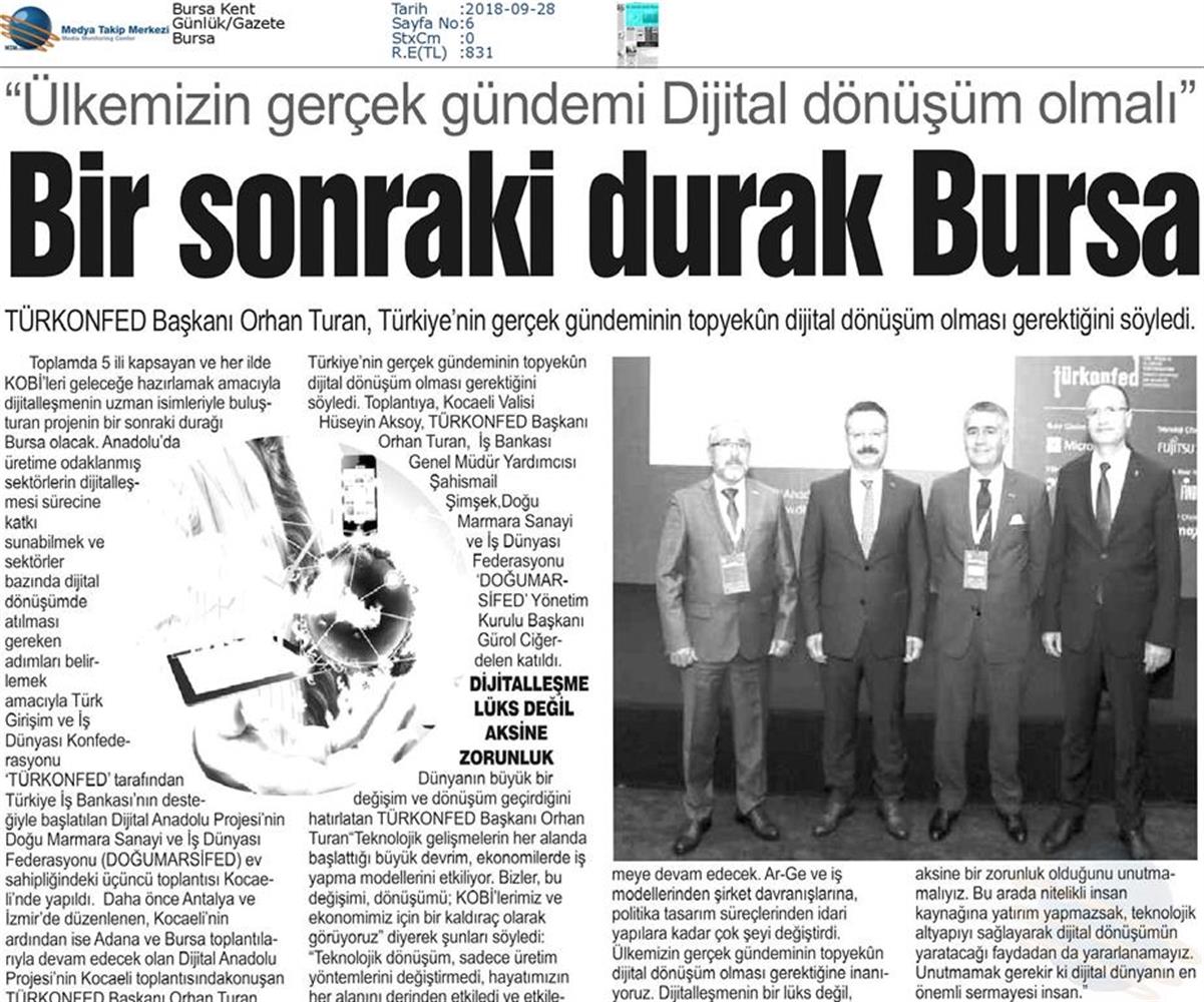 Dijital Anadolu Toplantısı Medya Yansimalari 26 Eylul 2018 Kocaeli - 13