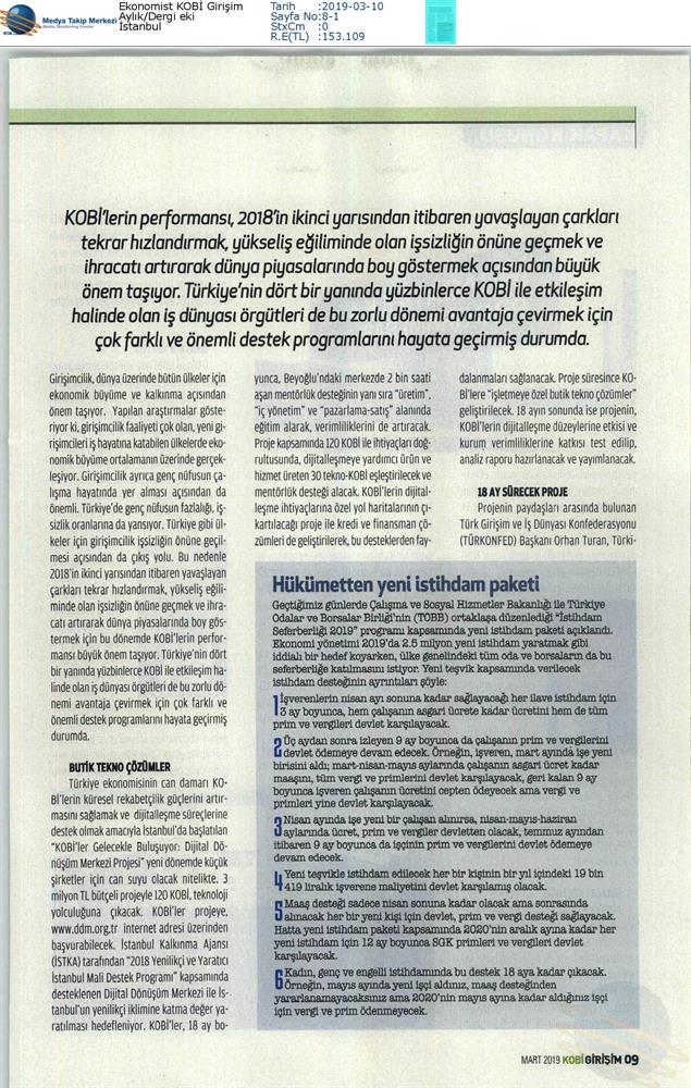 Dijital Dönüşüm Merkezi Tanitim Toplantısı Medya Yansimalari 26 Subat 2019 Istanbul - 3