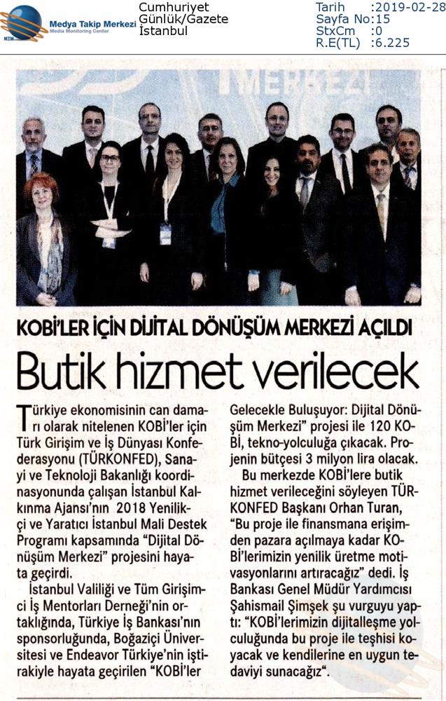 Dijital Dönüşüm Merkezi Tanitim Toplantısı Medya Yansimalari 26 Subat 2019 Istanbul - 16