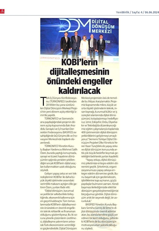 Dijital Dönüşüm Merkezi Yeni Donem Lansmani 05 Haziran 2024 Izmir - 1