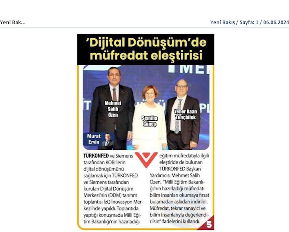 Dijital Dönüşüm Merkezi Yeni Donem Lansmani 05 Haziran 2024 Izmir - 5