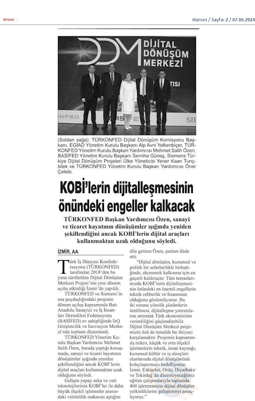 Dijital Dönüşüm Merkezi Yeni Donem Lansmani 05 Haziran 2024 Izmir - 11
