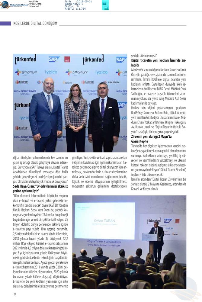 Dijital Ticaret Zirvesi Medya Yansimalari 16 Nisan 2019 Izmir - 7