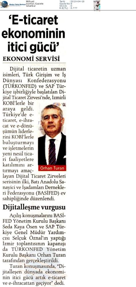 Dijital Ticaret Zirvesi Medya Yansimalari 16 Nisan 2019 Izmir - 13