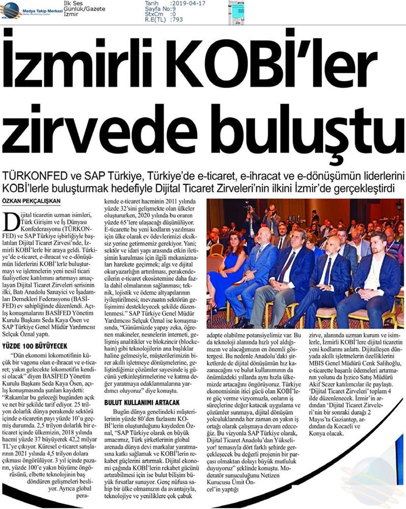 Dijital Ticaret Zirvesi Medya Yansimalari 16 Nisan 2019 Izmir - 16